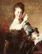 Jean Honore Fragonard Portrait of a Singer Holding a Sheet of Music France oil painting reproduction